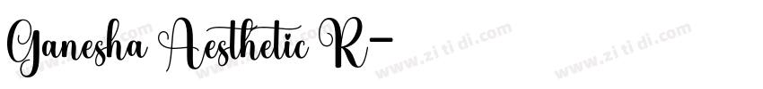 Ganesha Aesthetic R字体转换